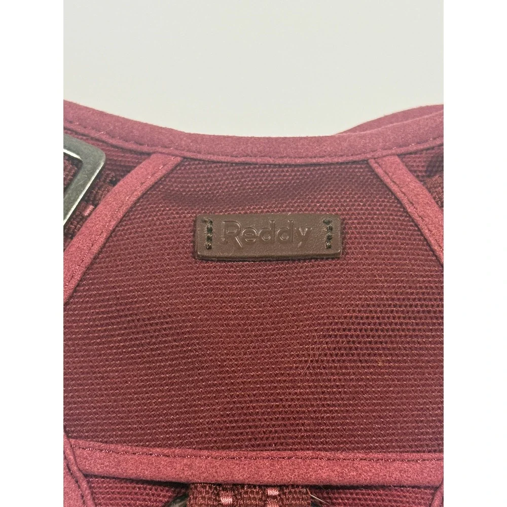 REDDY Dog Harness -Maroon Reflective Mesh Padded Canvas Handle - Medium NWOT